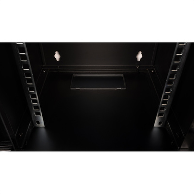 10" Rack na stenu 6U, čierny, 330x312x300 mm (HxWxD), RAL 9005