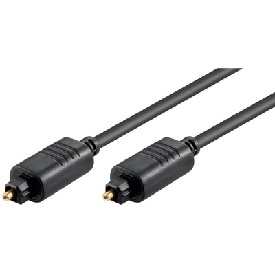 Kábel Toslink audio optický SPDIF prepojovací M/M 10m, ø5.0mm, čierny