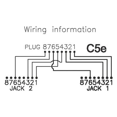 Rozdvojka Y, RJ45 M na 2x10/100, STP cat.5e