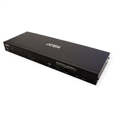 KVM switch/prepínač 16PC, VGA, PS2+USB, HotKeys, OSD