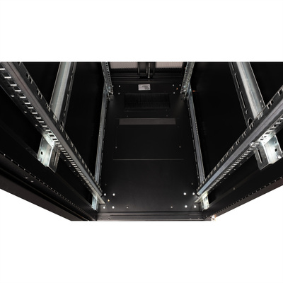 19" Rack na podlahu 42U, 1970x600x1000mm (HxWxD), PRO, čierny