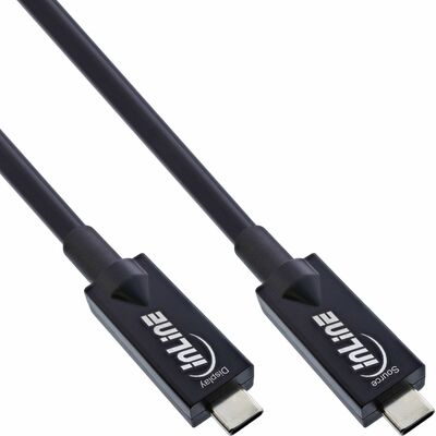 Kábel USB 3.2 Gen 2, Typ C CM/CM 3m, 10Gbps, PD 60W 20V3A, čierny, aktívny, optický