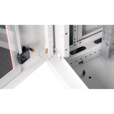 19" Rack na stenu 12U, sivý, 645x600x600mm (HxWxD), odnímateľné bočnice