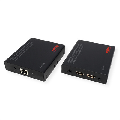 Predĺženie HDMI cez TP do 70m, IR, 4K@60Hz, Power over Cable (PoC), s lokálnym monitorom "loop out"