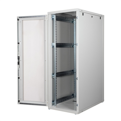 19" Rack na podlahu 36U, 1705x600x1000mm (HxWxD), PRO, Plexiglas, sivý