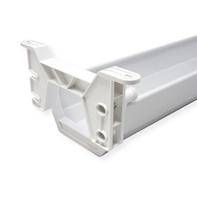 Káblový organizér, žľab na káble pod stôl, plast (ABS), 449x182x118mm (DxHxV), biely