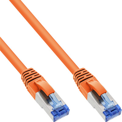 S/FTP (PiMF) Patchkábel LSOH 15m cat.6a, oranžový, Cu
