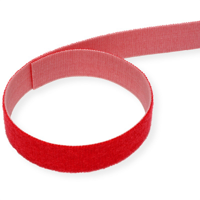 Káblový organizér suchý zips 5m návin, červená farba, šírka 20mm, VELCRO® ONE-WRAP®