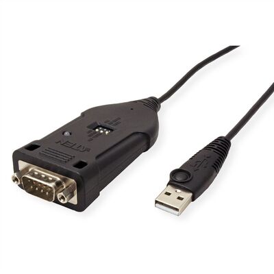 Káblový adaptér USB na RS422/RS485 (M), 9pin, 1.2m, čierny