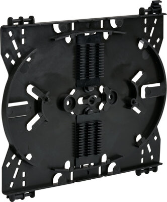 Optická kazet / držiak na 2x12 spojov / zvarov, čierny, bez krytu (kryt 53100.110)