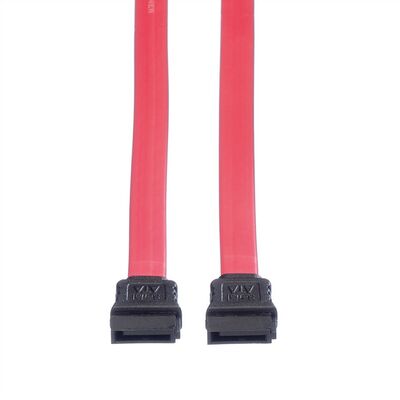 Kábel SATA II M/M 0.5m, 3 Gbit/s, červený