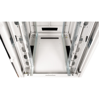 19" Rack na podlahu 26U, 1342x800x1000mm (HxWxD), PRO, sklenené dvere, sivý