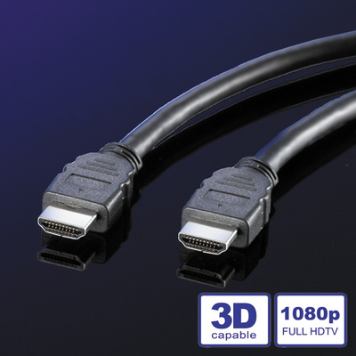 Kábel HDMI M/M 10m, High Speed+Eth, 4K@30Hz, HDMI 1.4, čierny