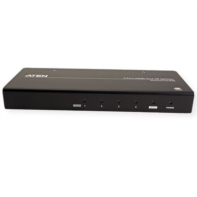 Video distribútor/splitter HDMI 1IN/4OUT UHD 4K@30Hz, čierny