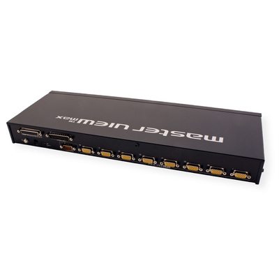 KVM switch/prepínač 8PC, VGA, PS/2+USB, OSD