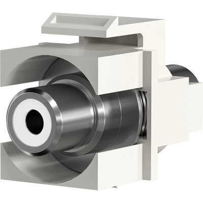 Modul Cinch biela spojka, biely keystone