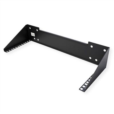 Konzola pre 19" komponenty, nástenná/pod stôl, 4U, čierna