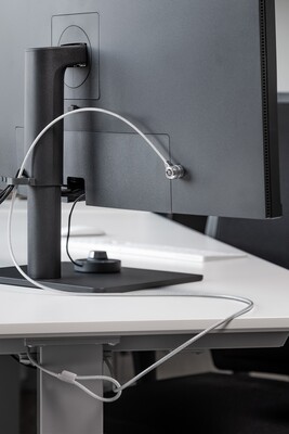 Bezpečnostný zámok, na kľúč 1.5m (priemer lanka 4.5mm)