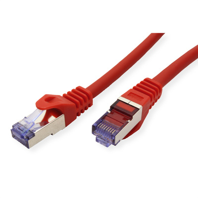 S/FTP (PiMF) Patchkábel LSOH 2m cat.6a, červený, Cu, Component Level