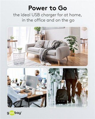 Nabíjačka USB 230V 2port, 2xUSB Typ C, 35W, Power Delivery, GaN, čierna