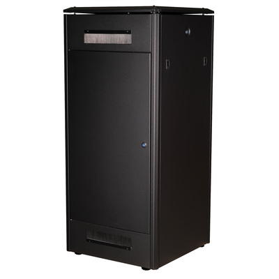 19" Rack na podlahu 26U, 1342x600x600mm (HxWxD), PRO, sklenené dvere, čierny