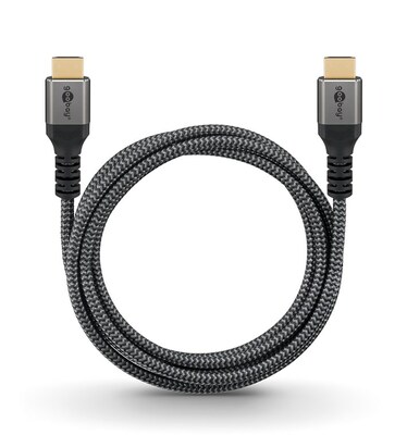 Kábel HDMI M/M 3m, Ultra High Speed+Eth, 8K@60Hz, HDMI 2.1, 48G, G pozl. konektor, čierny/sivý