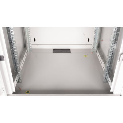 19" Rack na stenu 9U, sivý, 505x600x600 mm (HxWxD), RAL7035, PRO, odnímateľné bočnice