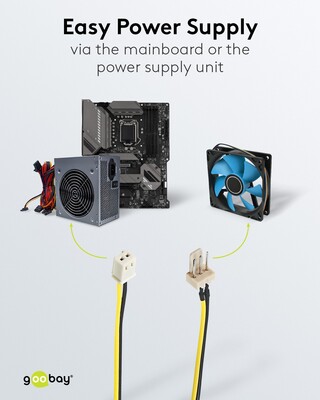 Kábel napájací interný FAN 3pin M na 2pin F