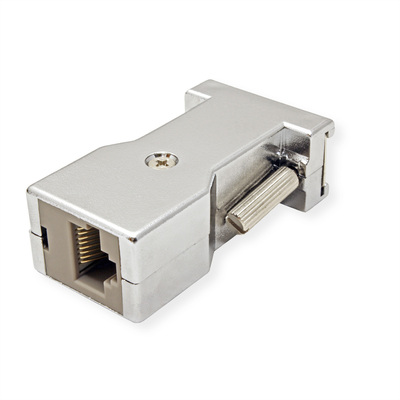Adaptér/redukcia D-SUB 9pin, DB9/RJ45 F/F, neosadený