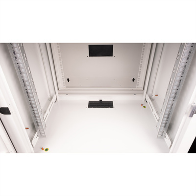 19" Rack na stenu 9U, sivý, 505x600x600mm (HxWxD), RAL7035, PRO, otočný (2-dielny)