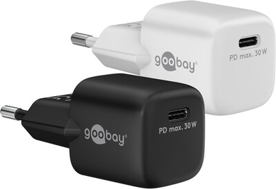 Nabíjačka USB 230V 1port, 1xUSB Typ C, 30W, Power Delivery, Fast Charge, Nano, čierna