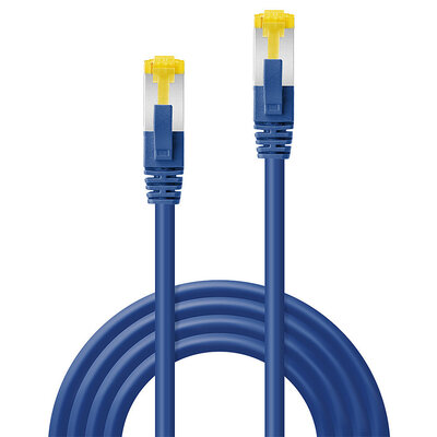 S/FTP (PiMF) Patchkábel LSOH 0.5m cat.7, modrý, Cu, UL