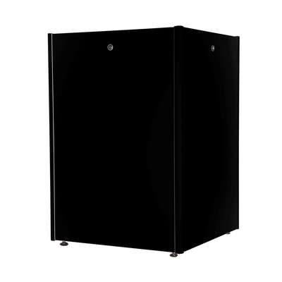 19" Rack na podlahu 22U, 1125x800x800mm (HxWxD), BASIC, sklenené dvere, čierny