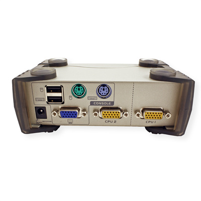 KVM switch/prepínač 2PC, VGA, USB + PS2
