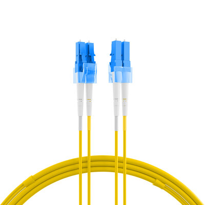 Fiber kábel LC-LC, 40m Duplex OS2(9/125µm), LSOH, 2mm, žltý