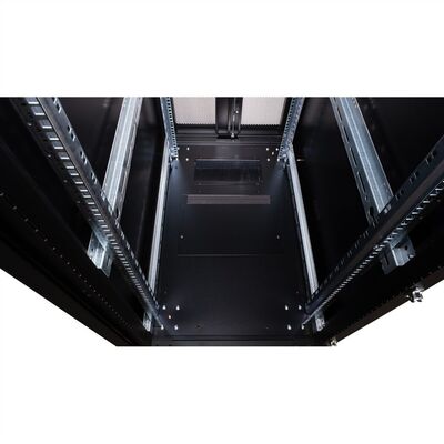 19" Rack na podlahu 36U, 1705x600x1000mm (HxWxD), PRO, čierny