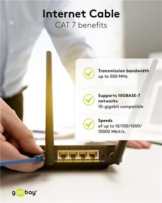 S/FTP (PiMF) Patchkábel LSOH 25m cat.7, žltý, Cu