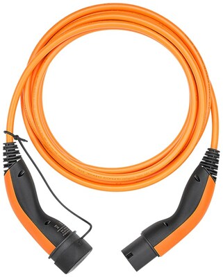 Kábel LAPP nabíjací pre elektromobily Type 2, 5m, 7.4kW, 32A, 1 fáza, oranžový