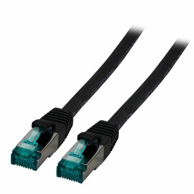 S/FTP (PiMF) Patchkábel LSOH 50m cat.6a, čierny, Cu