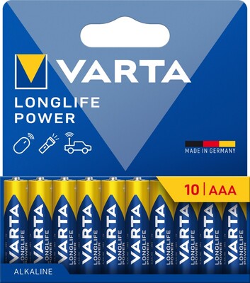 Batéria VARTA Longlife Alkalická AAA (10ks) 1.5V (LR03) 10BL