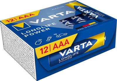 Batéria VARTA Longlife Power Alkalická AAA (12ks) 1.5V (LR03)