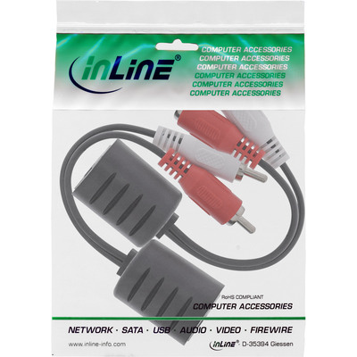 Predĺženie Audio 2x Cinch cez TP do 50m, 10cm kábel