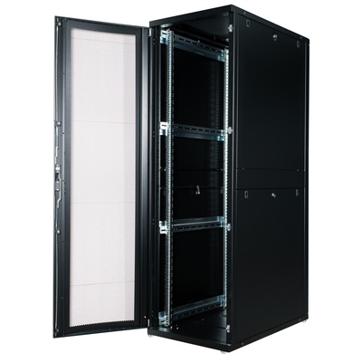 19" Rack na podlahu 42U, 1970x600x1000mm (HxWxD), PRO, čierny