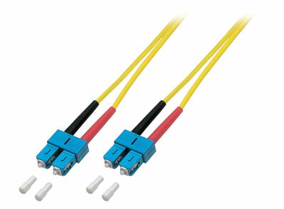 Fiber kábel SC-SC, 20m Duplex OS2(9/125µm), LSOH, 3mm, žltý