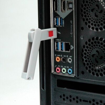 USB 3.1 Typ C Port Blocker, 1x kľúč, 1x zámok USB-C, červený