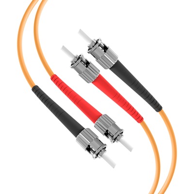Fiber kábel ST-ST, 20m Duplex OM1(62.5/125µm), LSOH, 3mm, oranžový