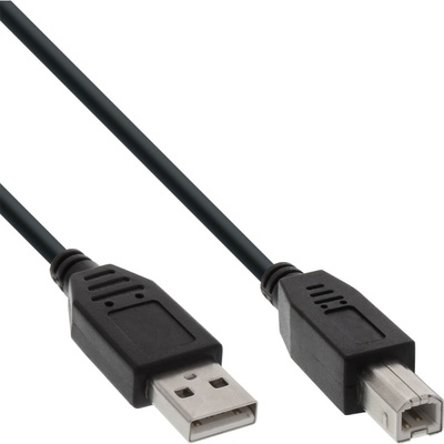 Kábel USB 2.0 A-B M/M 1m, High Speed, čierny