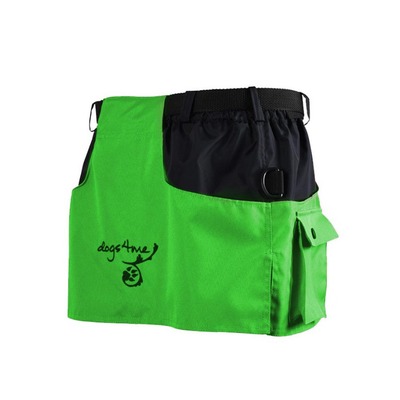 Výcviková sukňa KILT, s kapsami na zapínanie, čierna+zelená, XL-XXL