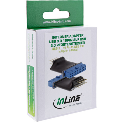 Adaptér IDC 19pin (USB 3.0) na IDC 10pin (USB 2.0) na základnú dosku