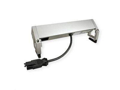 DESK2 2xUTE 230V, 1xCustom, nabíjačka (USB C, 60W), 0.2m kábel 1.5mm², GST18, nerezová farba